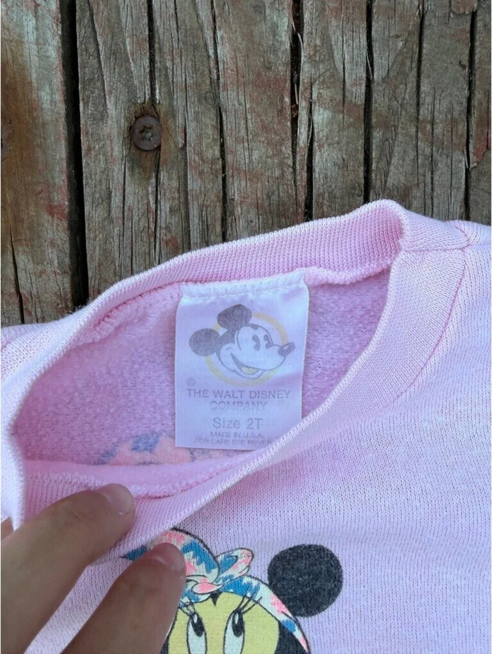 Vintage Disney Minnie Mouse Toddler Girl Crewneck Size 2T